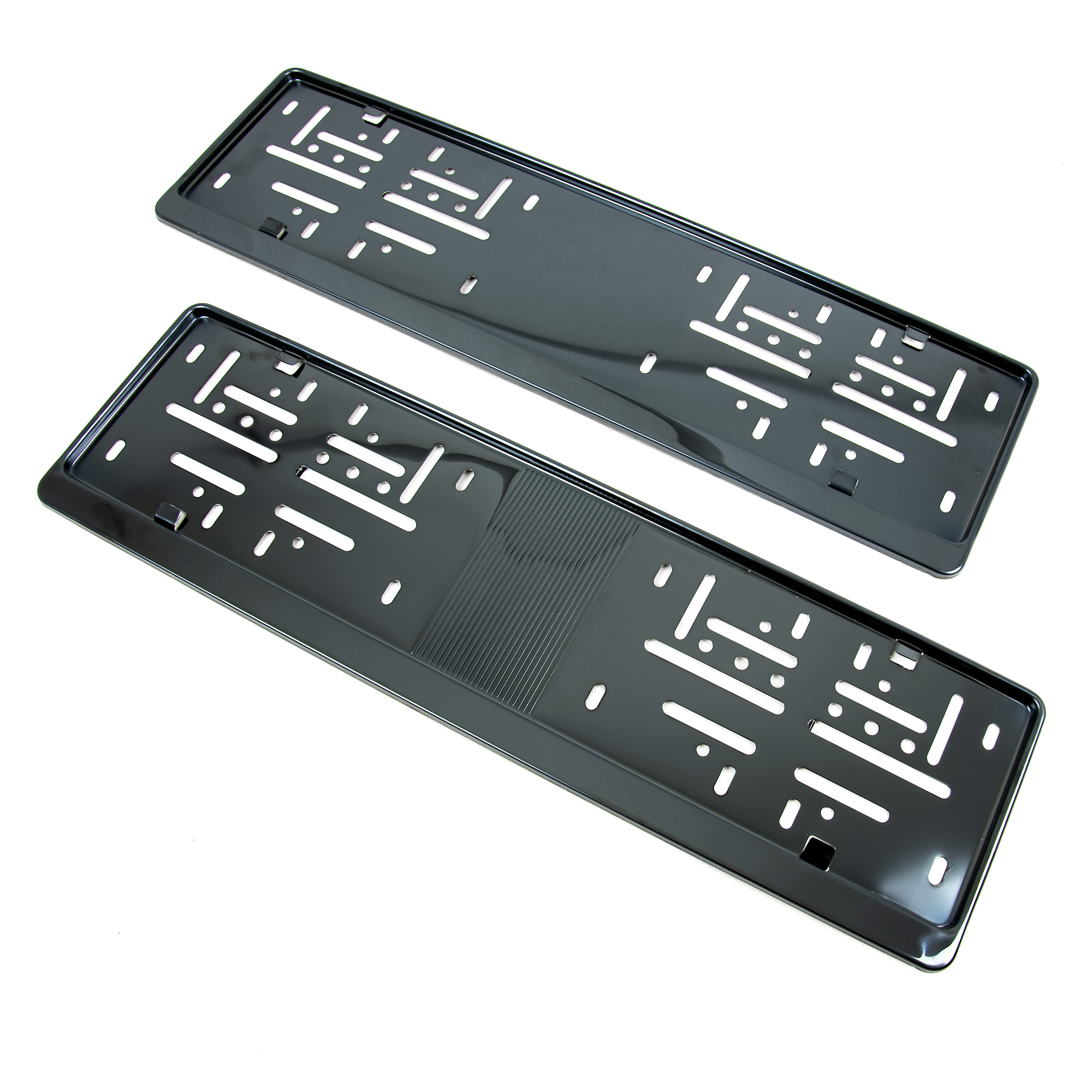 Mini-Kennzeichenträger für Euro- Kennzeichen, Edelstahl schwarz, inkl.  Montagematerial (für Strebe Art. 50095 + wahlweise Art. 50096/50097)