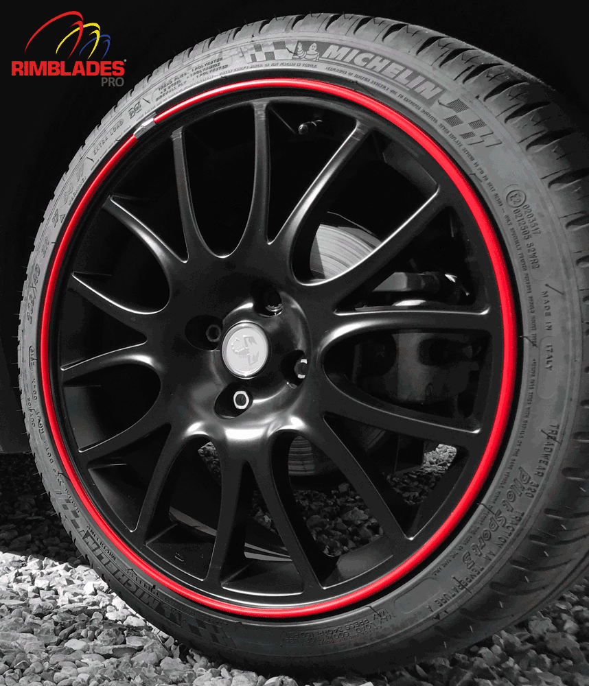 Rimblades Pro 17” Rigid Plastic Rim Protector For Flat Faced Alloy