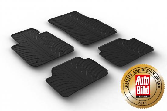 Design Gummi Fußmatten mit erhöhtem Rand passend für BMW 1er 3 und