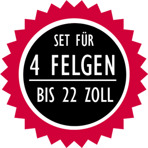 Scuffs- Felgenschutz für Alu Felgen mit flachem Felgenrand bis 22 - grün